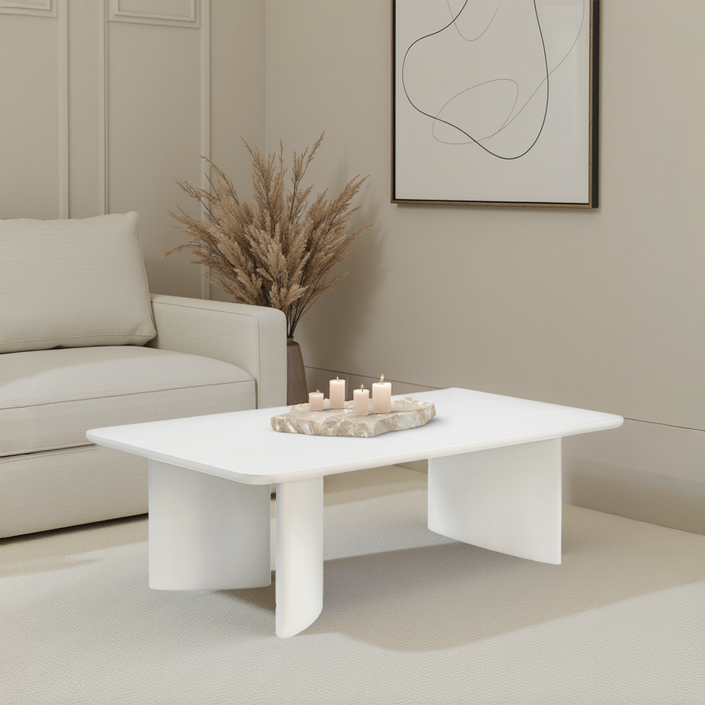 Salontafel Jade Rechthoek Off White